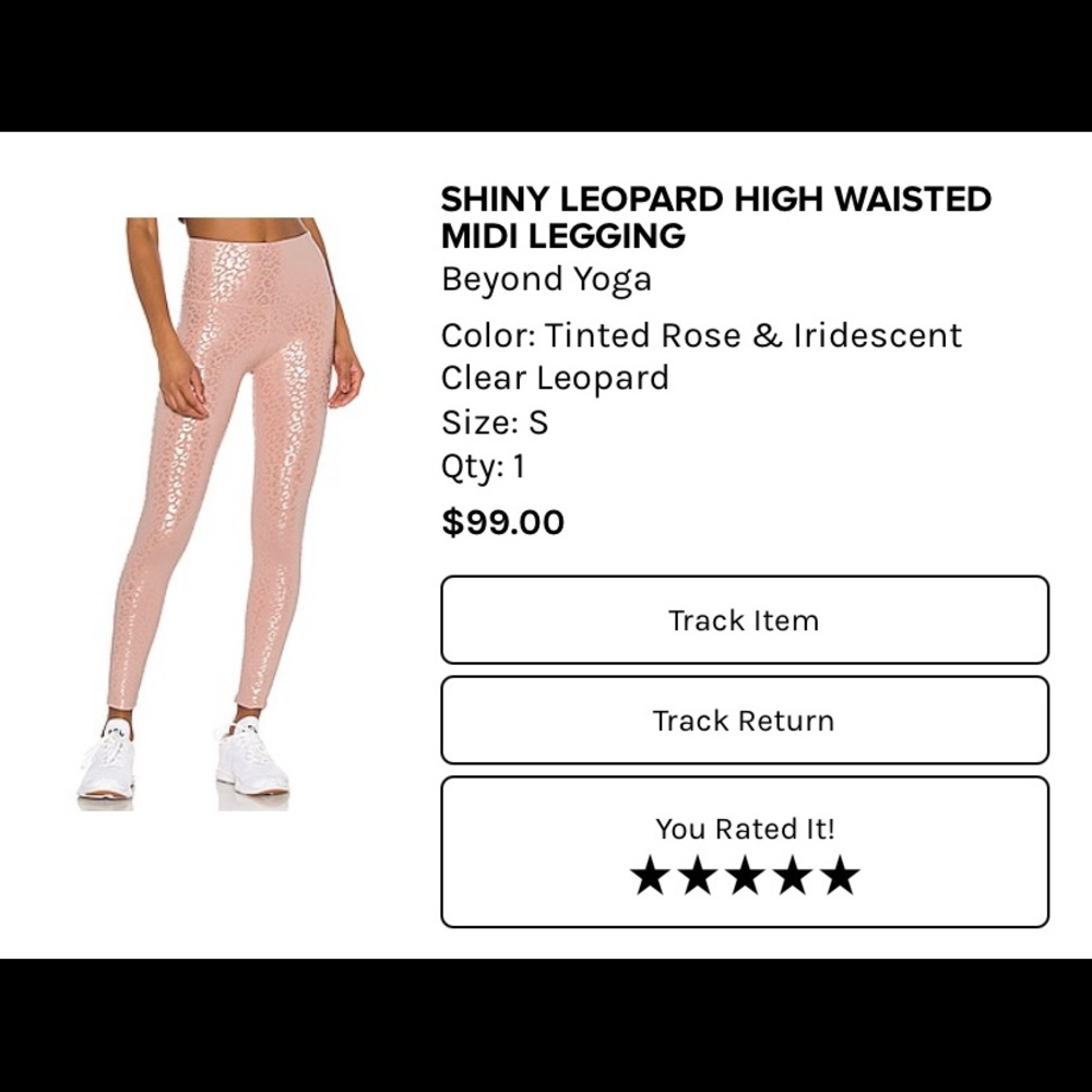Beyond Yoga iridescent leopard print leggings